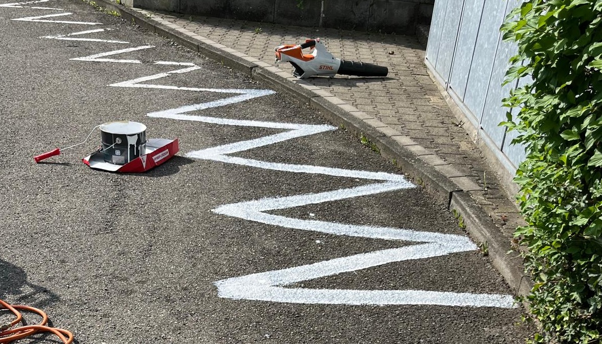 Parkplatz Markierung