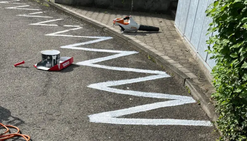 Parkplatz Markierung